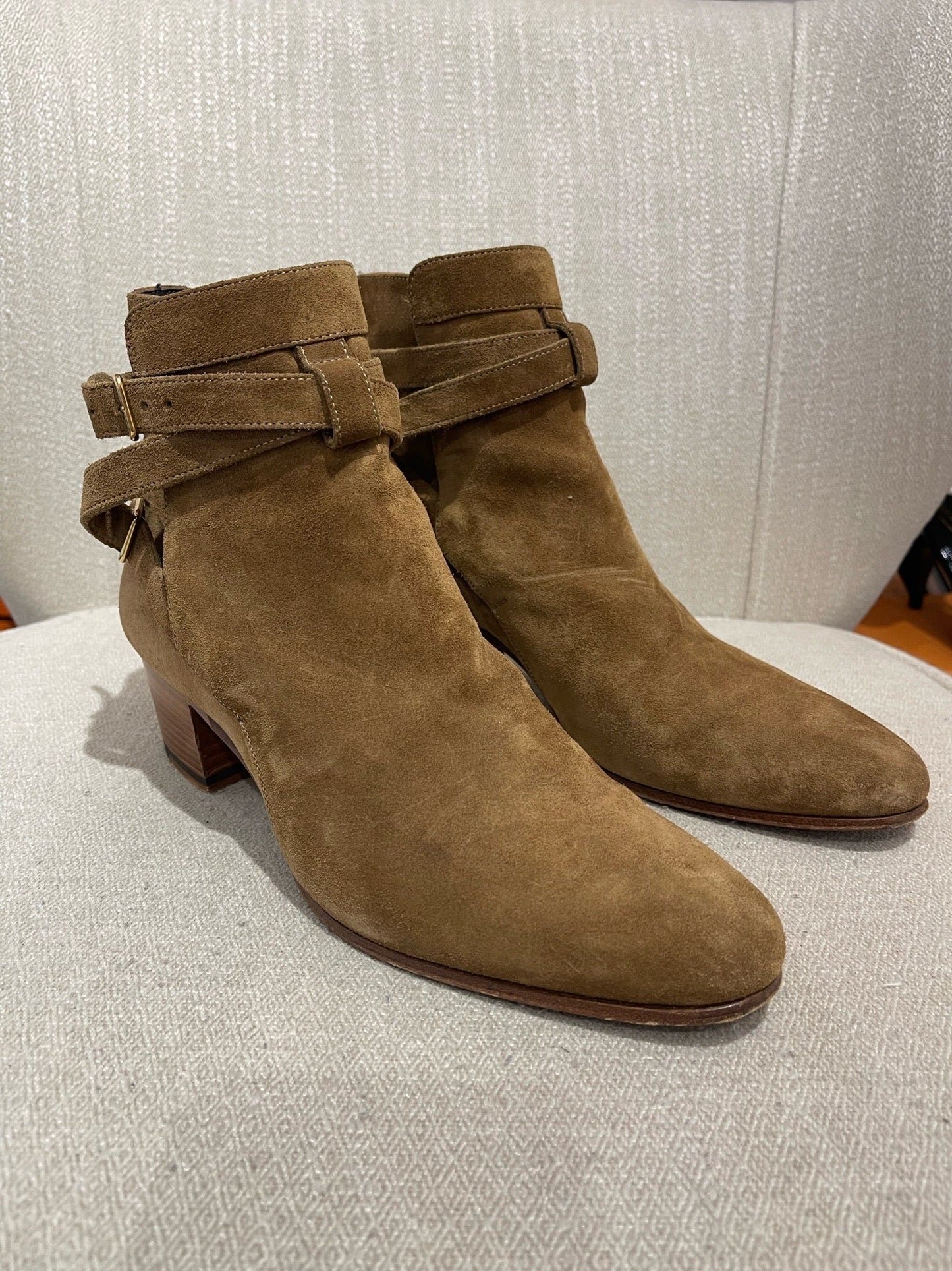 Boots Saint Laurent Jodhpur camel T.37
