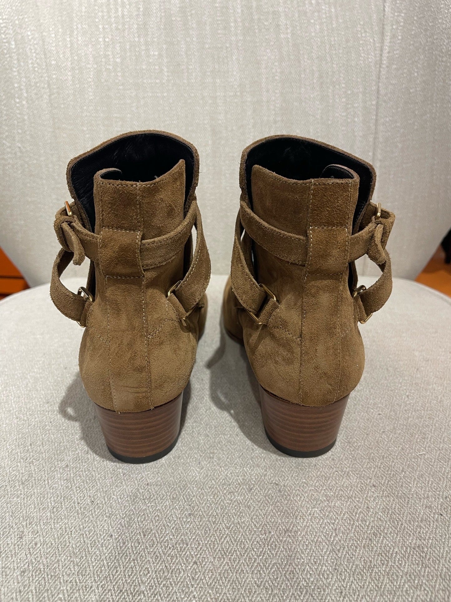 Boots Saint Laurent Jodhpur camel T.37