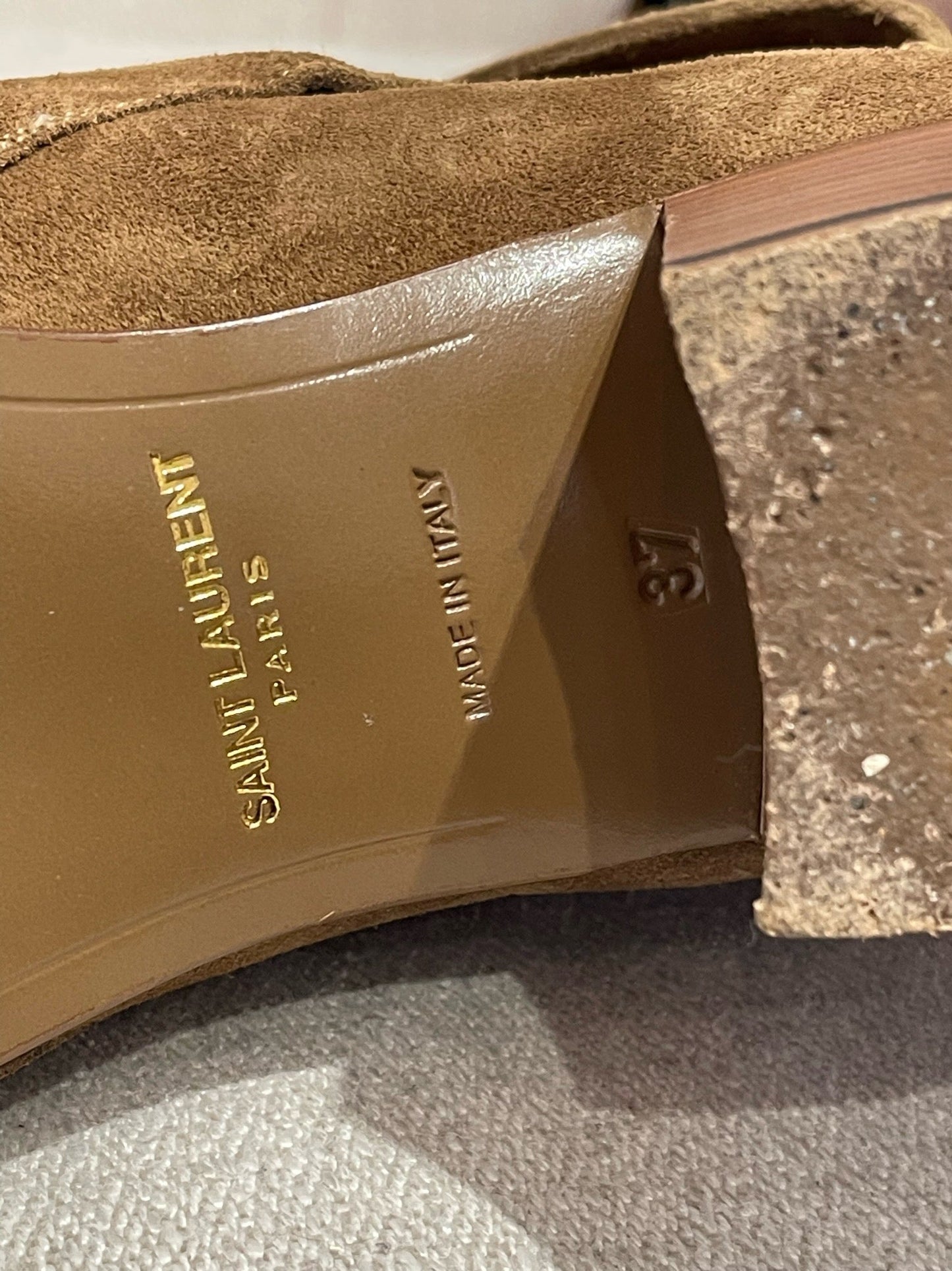 Boots Saint Laurent Jodhpur camel T.37