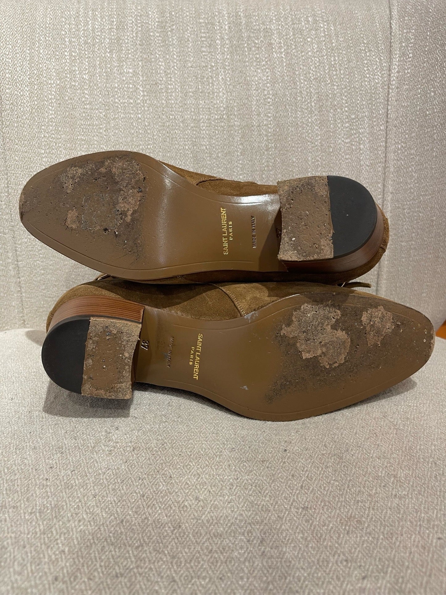 Boots Saint Laurent Jodhpur camel T.37