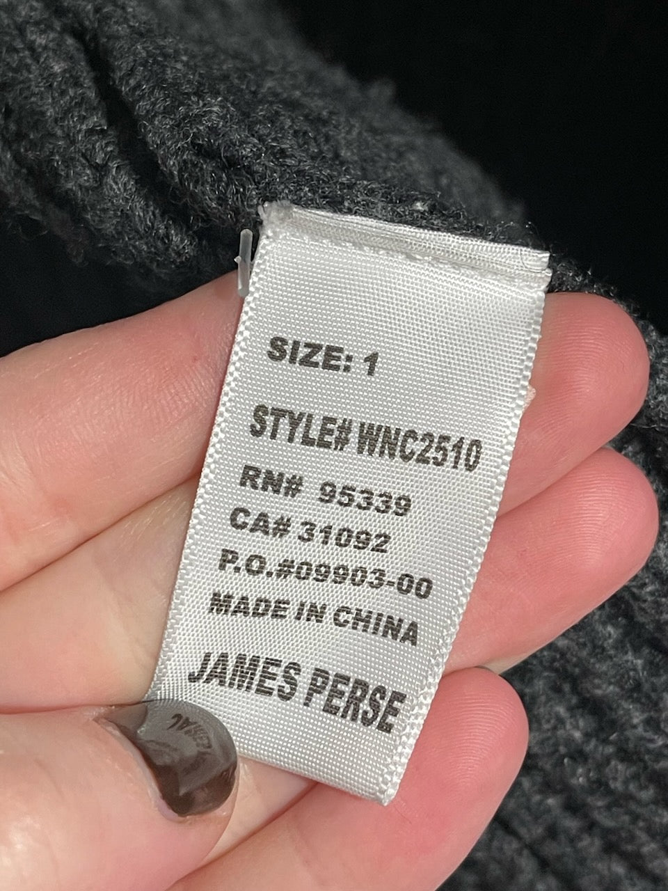Gilet James Perse gris T.1