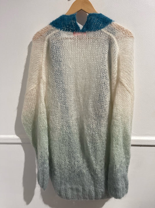 Gilet Rose Carmine blanc / bleu T.U.