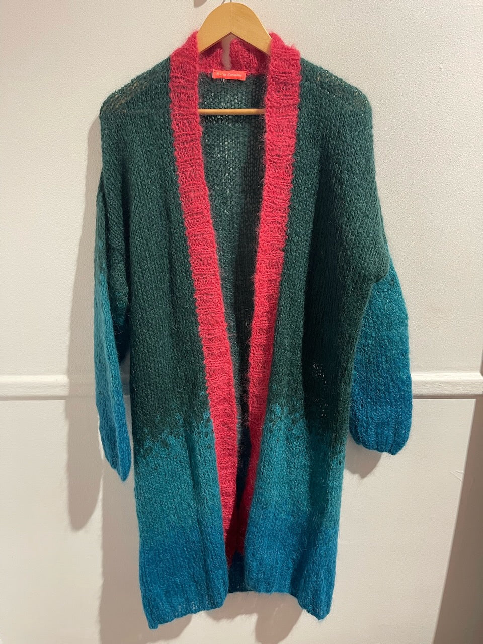 Gilet Rose Carmine vert / bleu T.U.