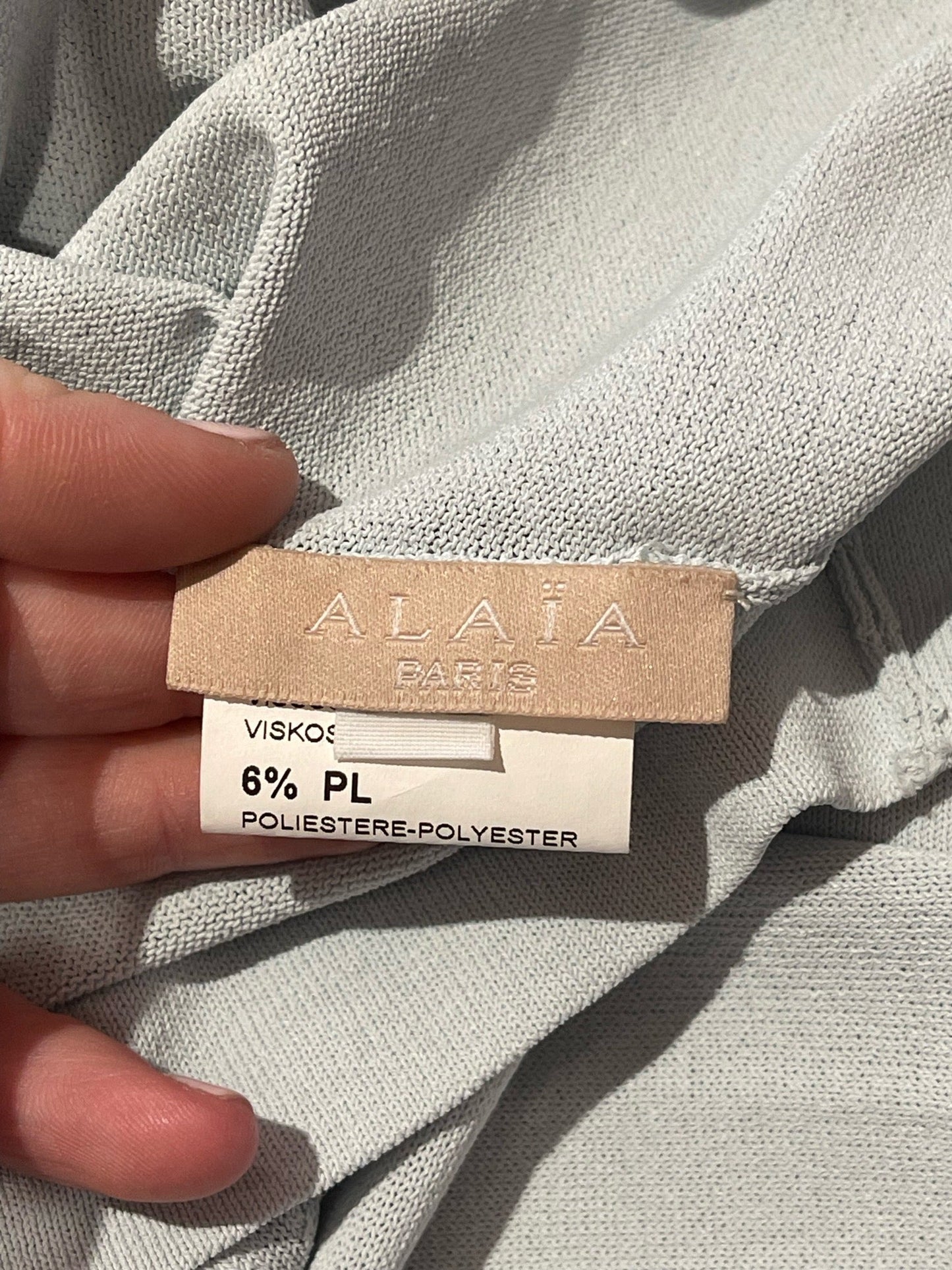 Gilet Alaia bleu ciel T.36