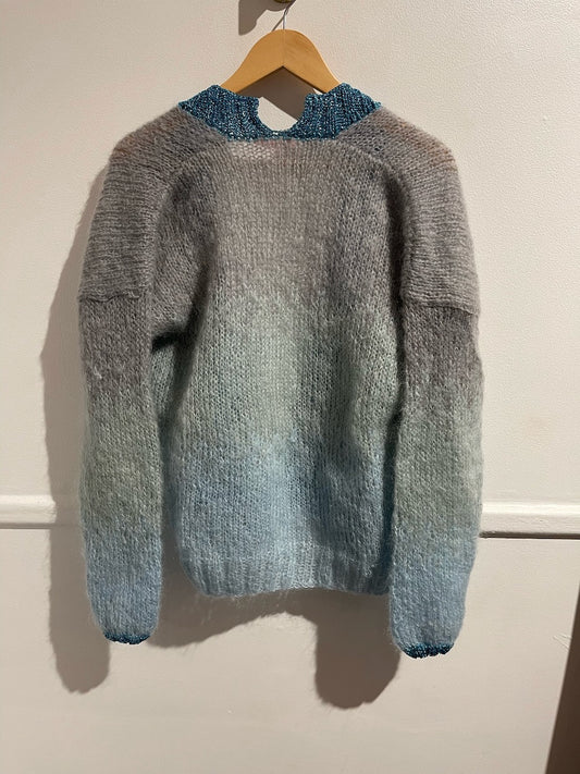 Gilet Rose Carmine gris / bleu T.U.