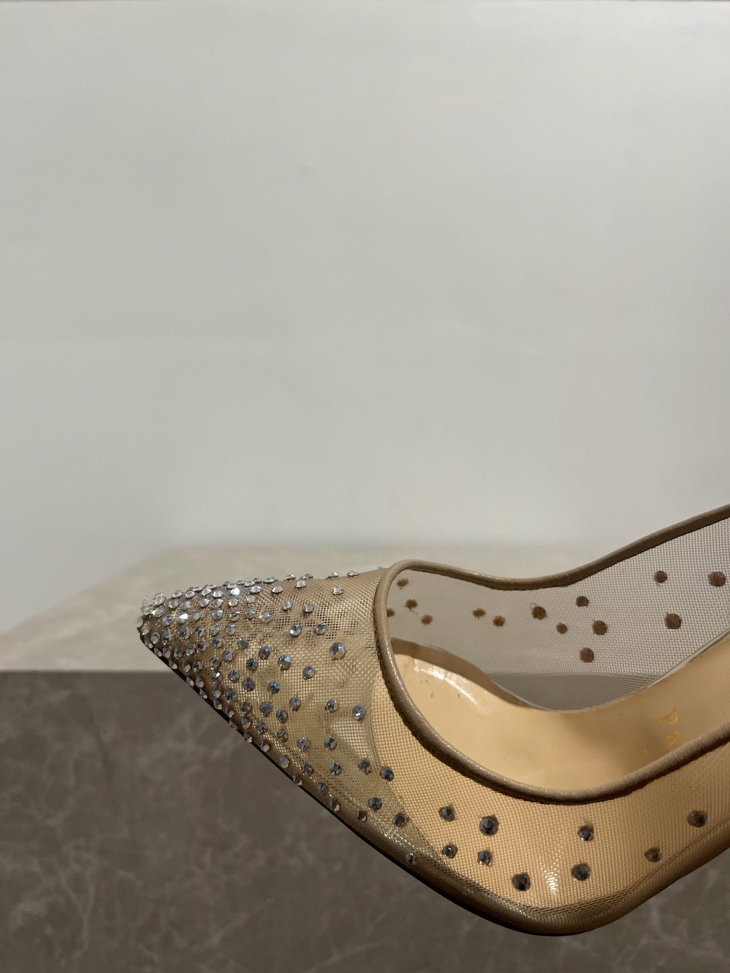 Escarpins Christian Louboutin Follies Strass T.37,5