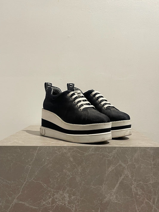 Baskets Miu Miu noires T.35,5
