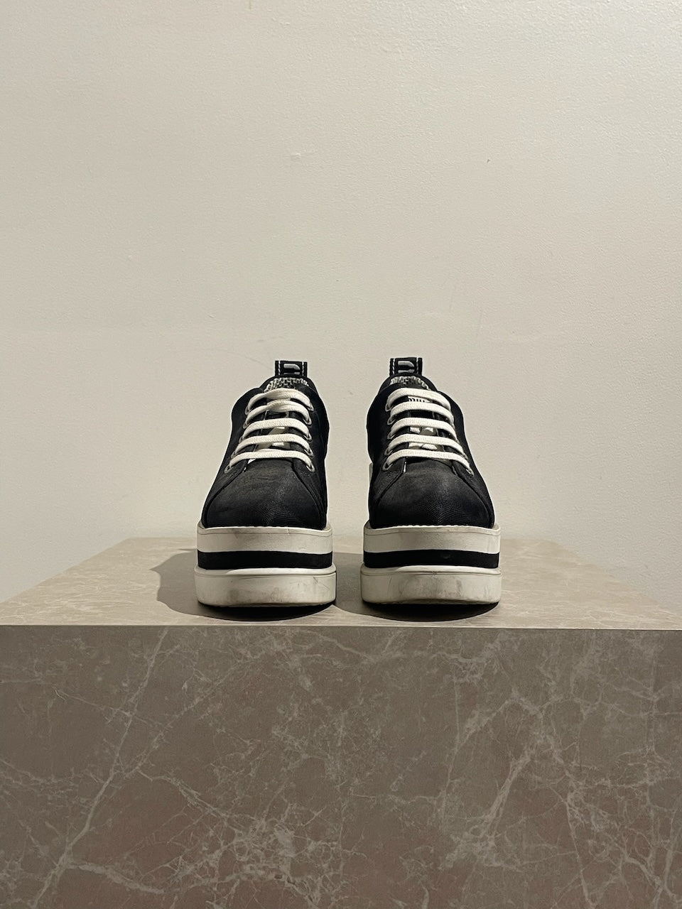 Baskets Miu Miu noires T.35,5
