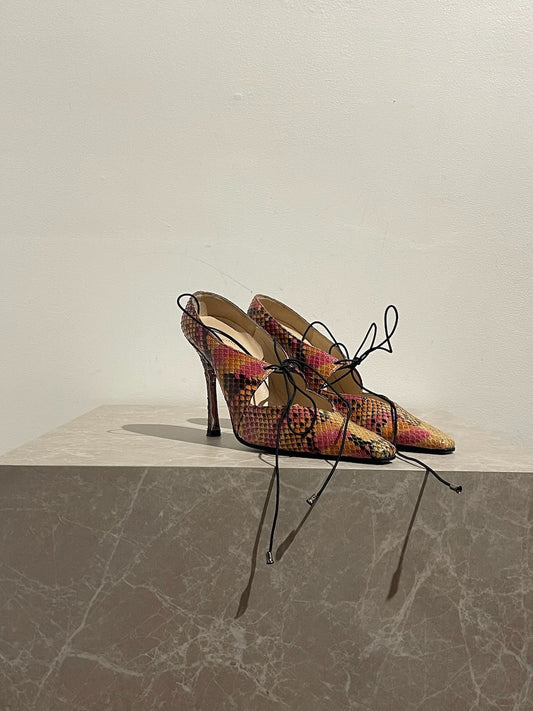 Escarpins Chanel python T.34,5