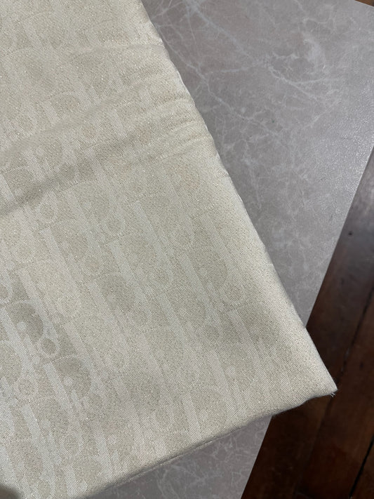 Châle Dior Oblique écru