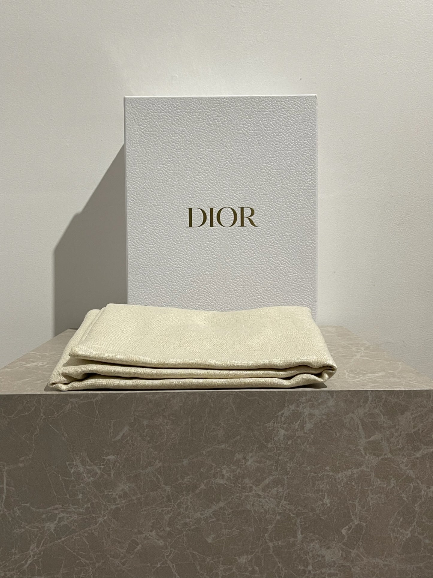 Châle Dior Oblique écru