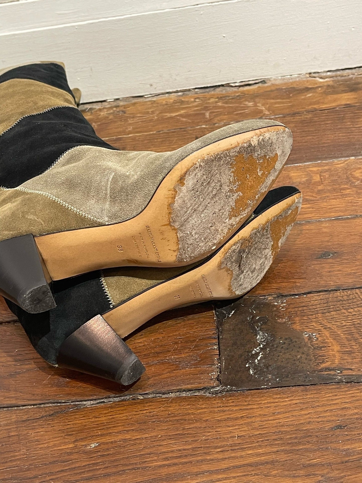 Bottes Isabel Marant patchwork T.38