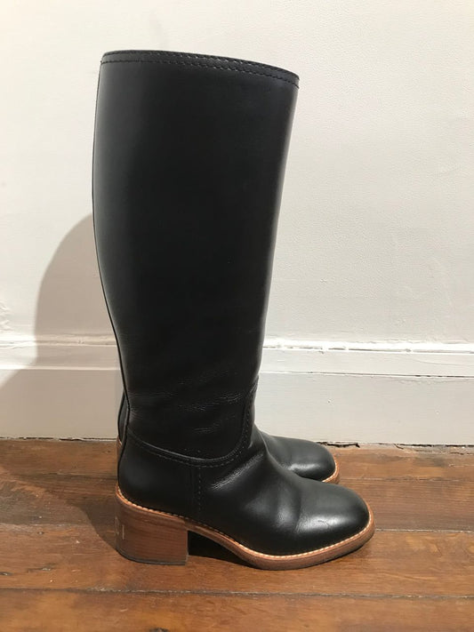 Bottes Gucci noires T.38,5