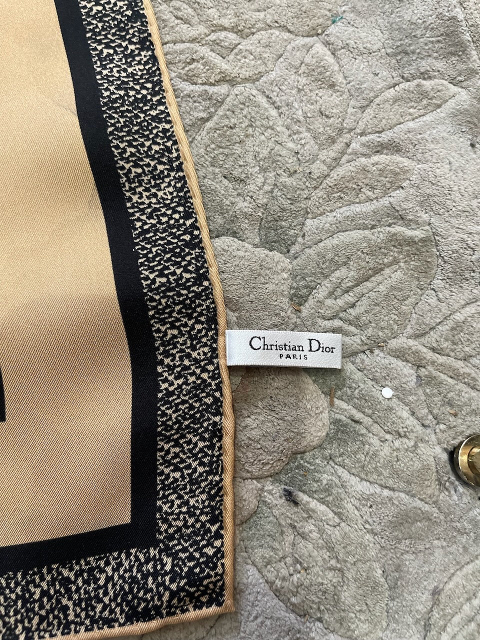 Foulard Christian Dior léopard
