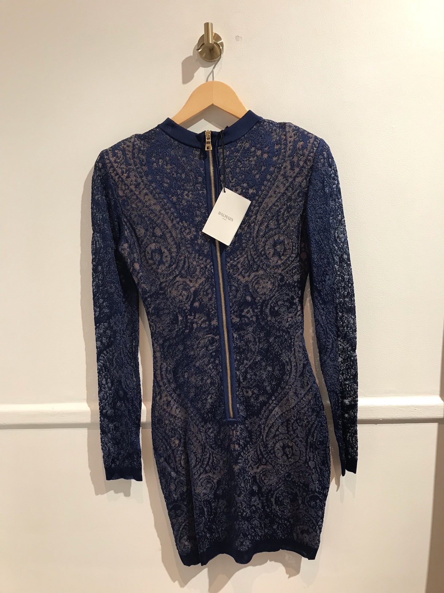 Robe Balmain bleue T.38