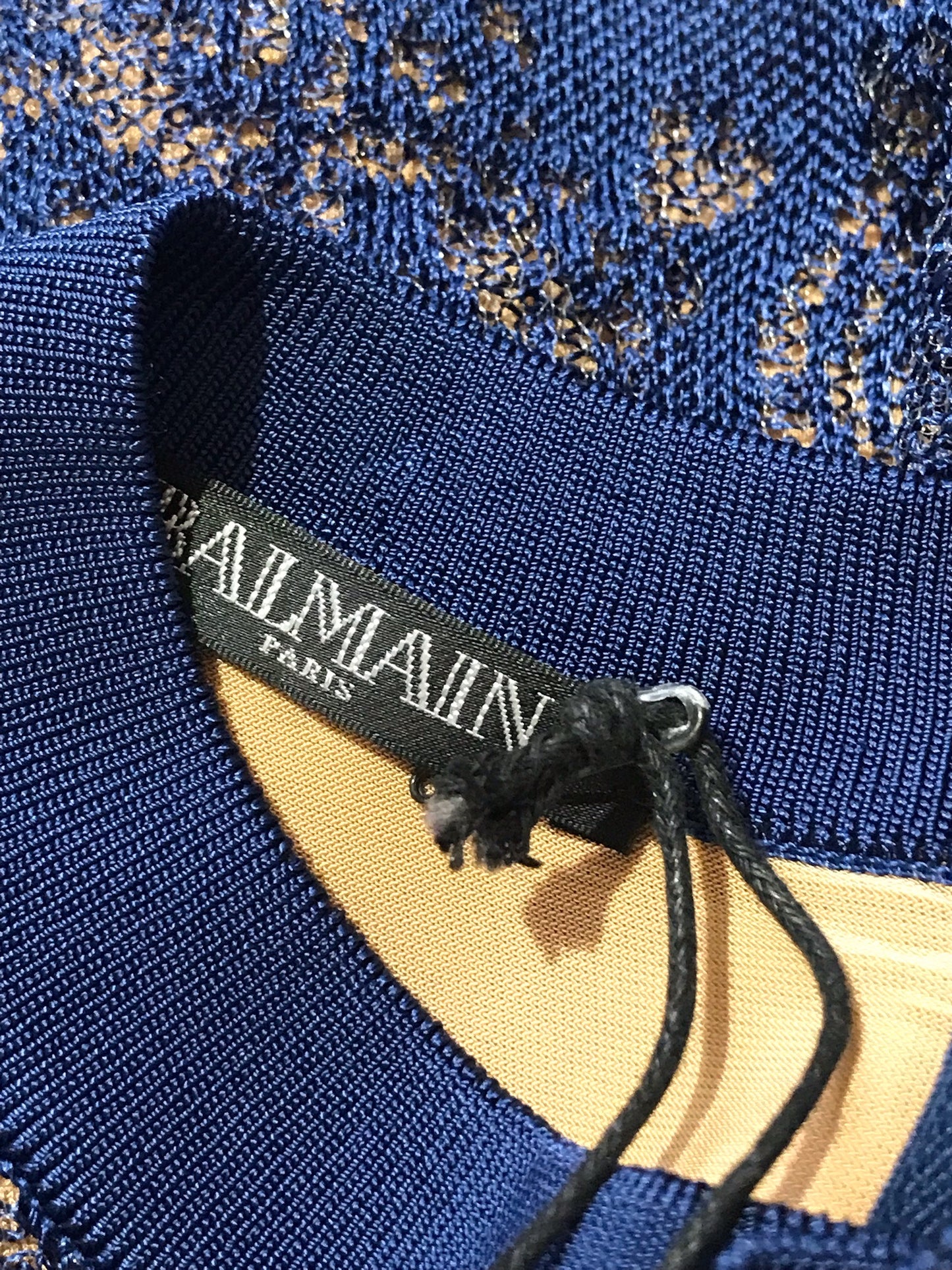 Robe Balmain bleue T.38