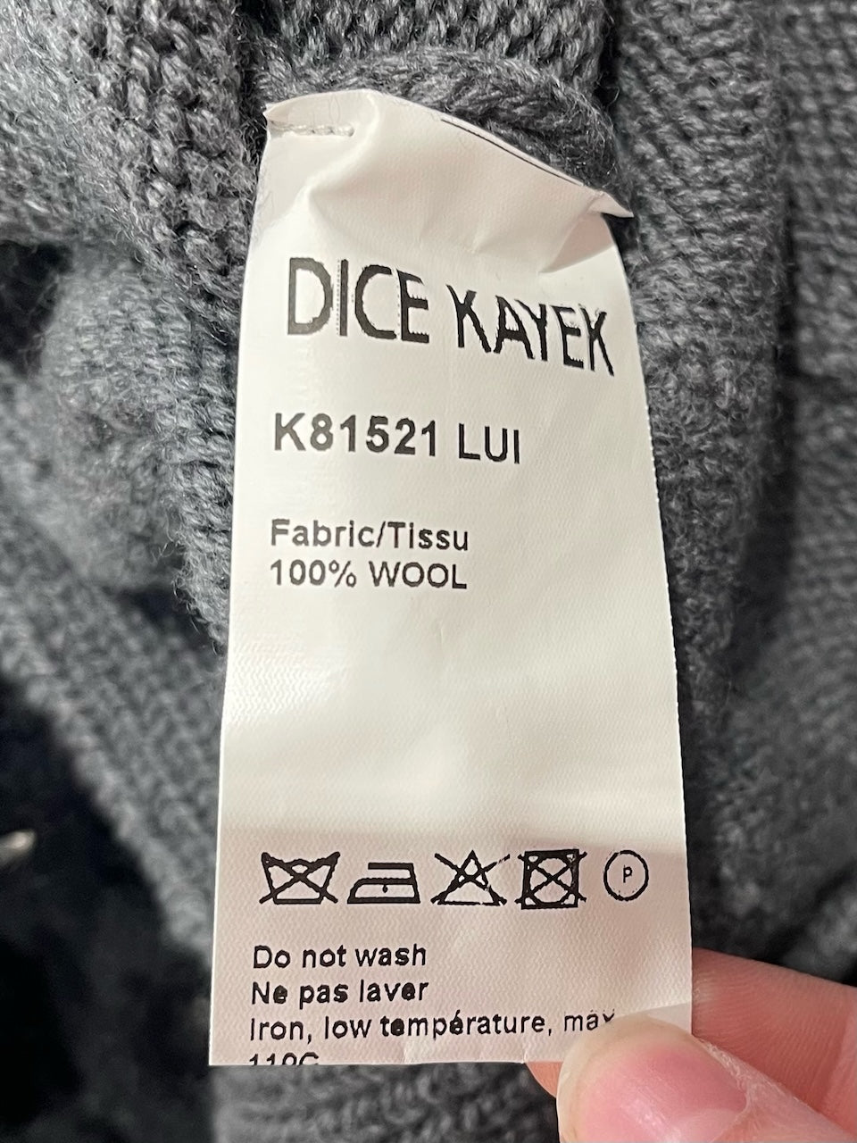 Gilet Dice Kayek gris T.S