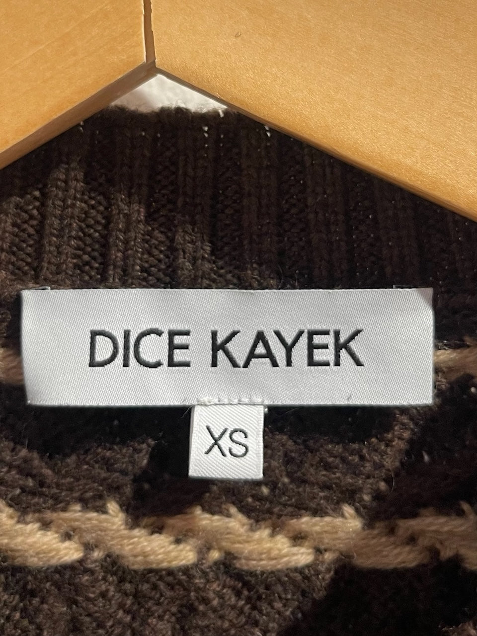 Gilet Dice Kayek marron T.XS