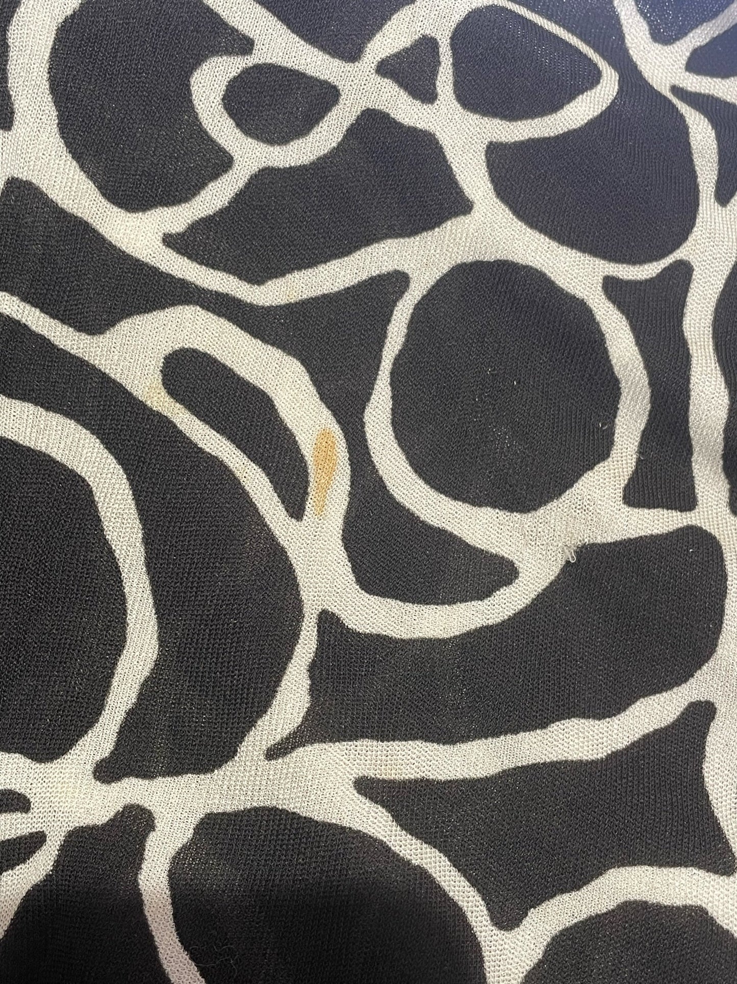 Pantalon Chanel noir imprimé T.36