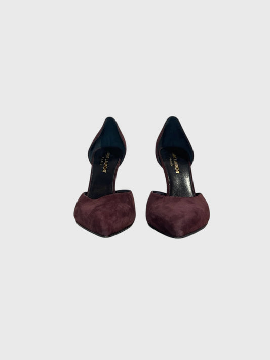 Escarpins Saint Laurent bordeaux T.37,5