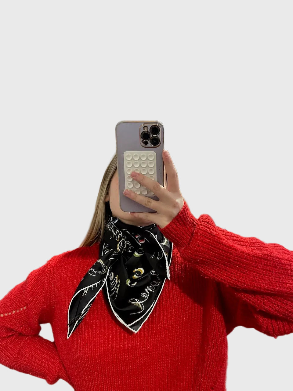 Foulard Chanel CC Coco noir
