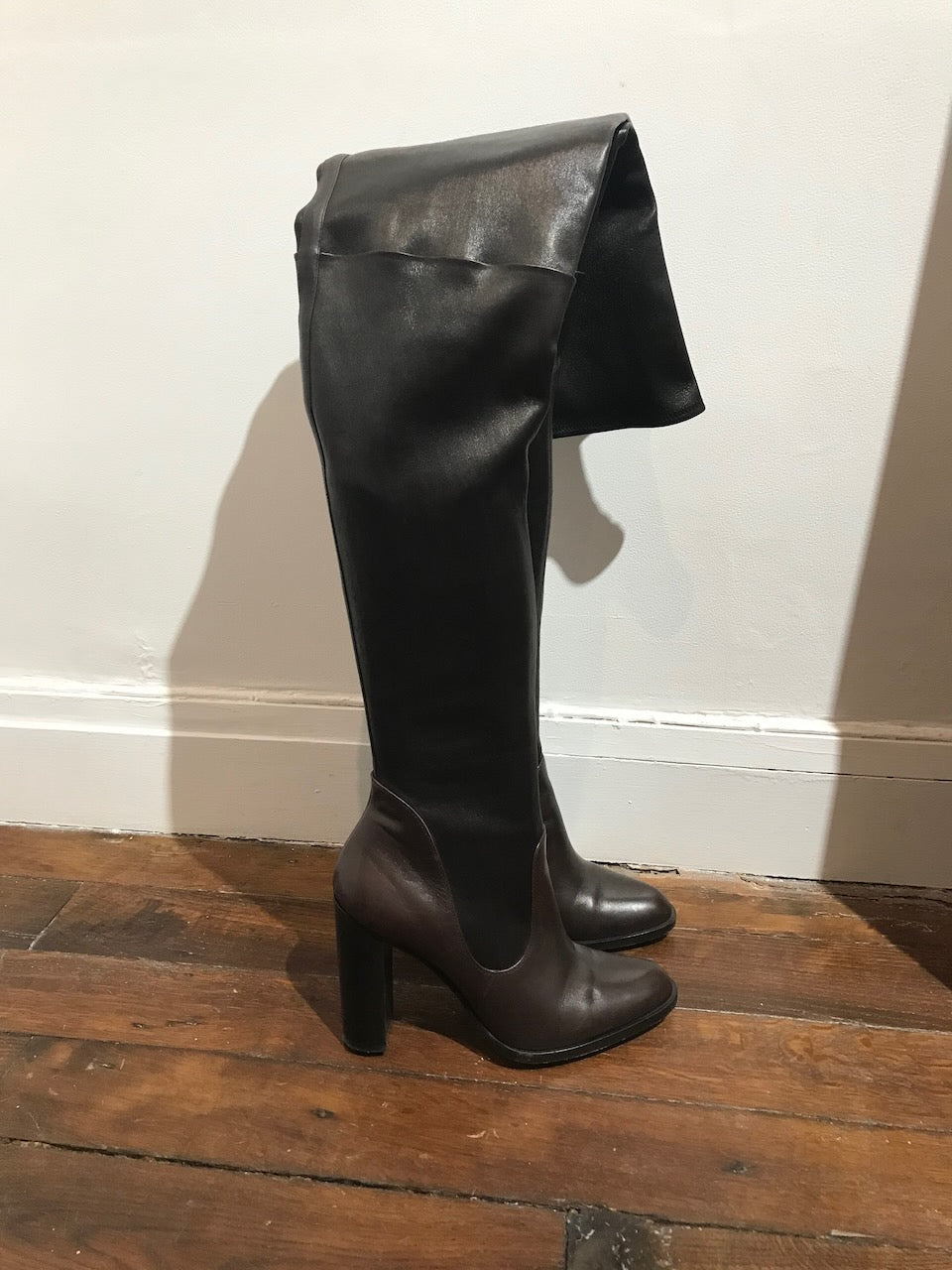 Bottes Gianvito Rossi marrons T.40 Closet2Closet.Paris