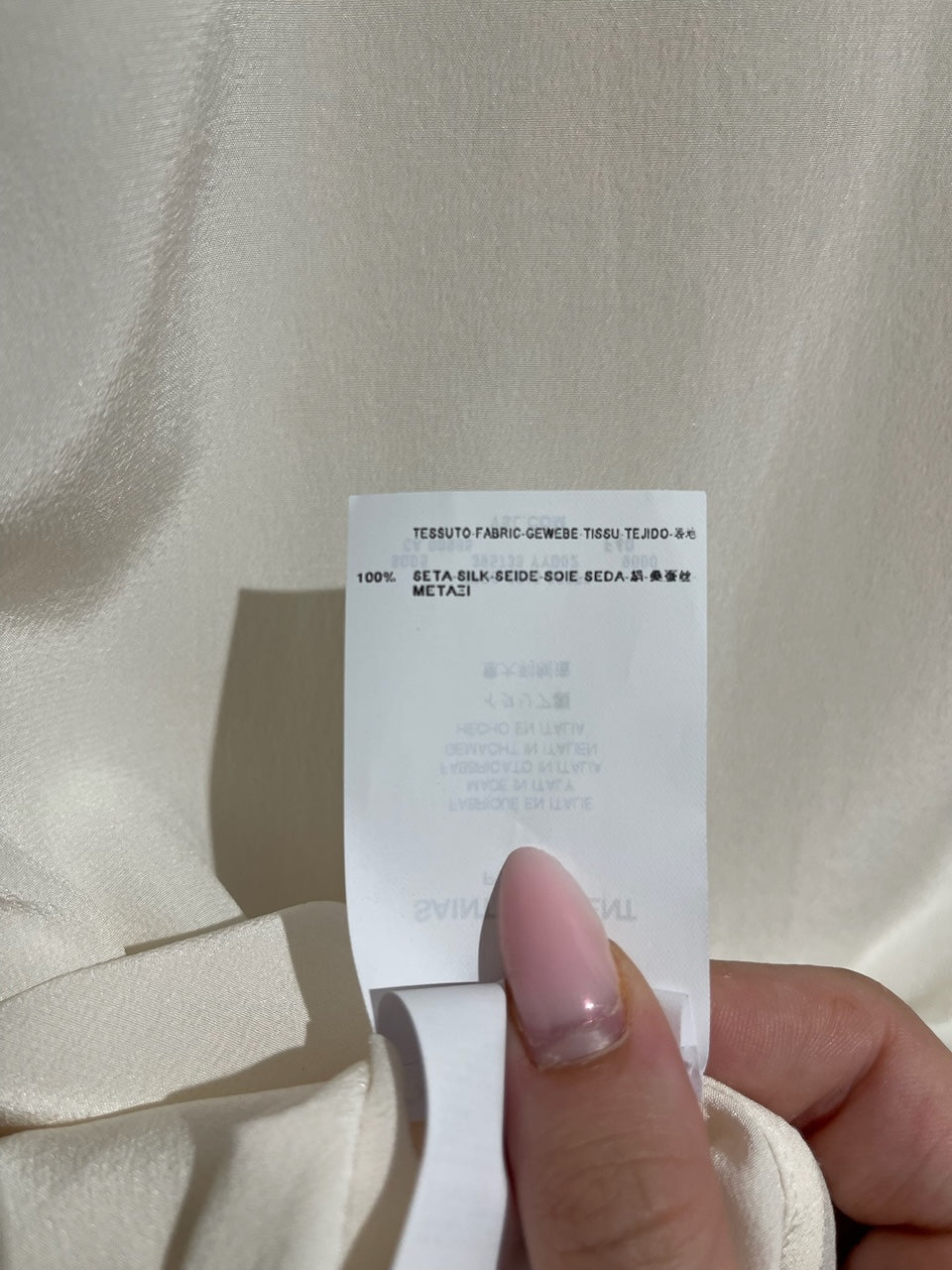 Chemise Saint Laurent écru T.40