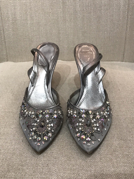 Escarpins Rene Caovilla argents T.39