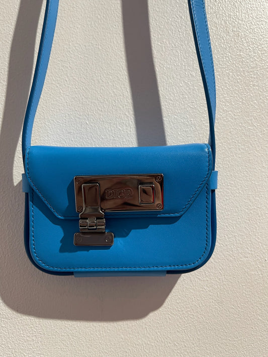 Mini sac Dior bleu