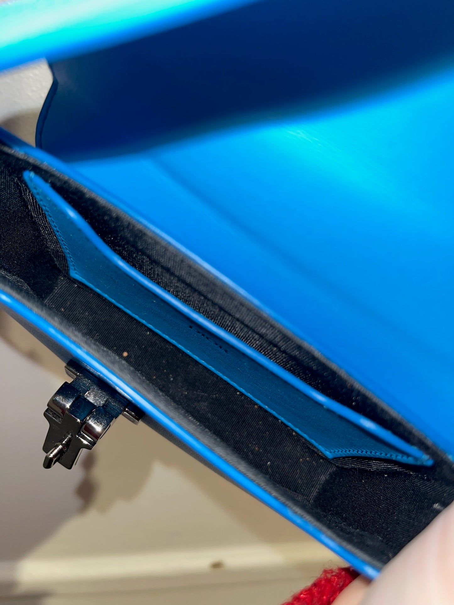 Mini sac Dior bleu