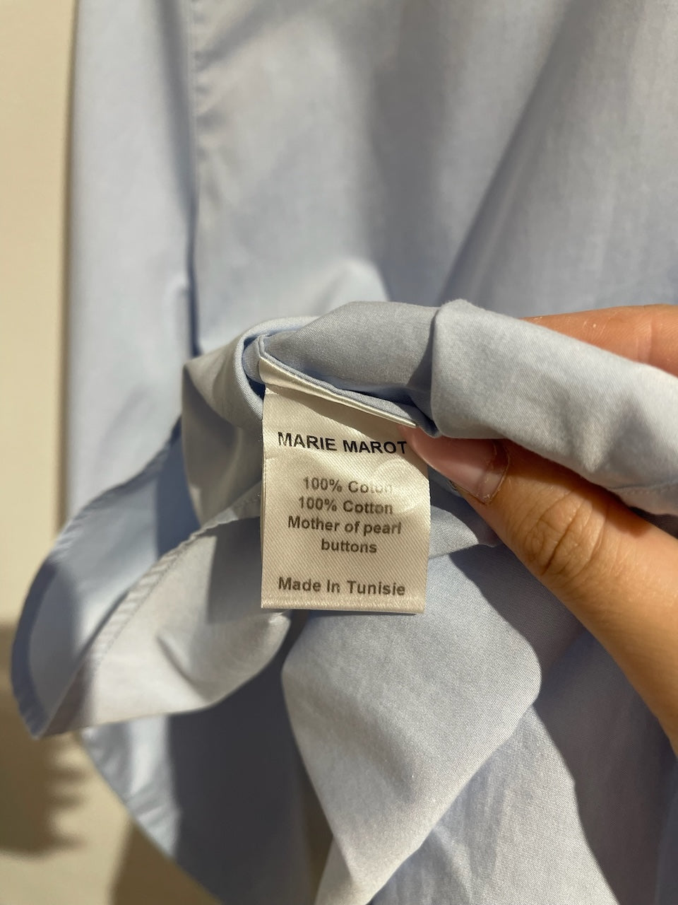 Chemise Marie Marot bleu T.XL
