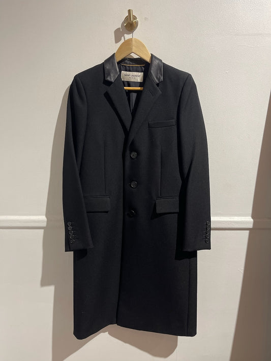 Manteau Saint Laurent noir T.38