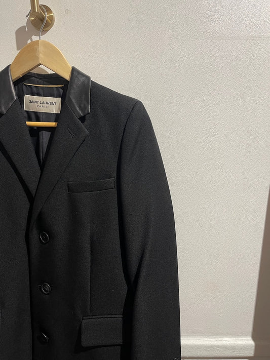 Manteau Saint Laurent noir T.38
