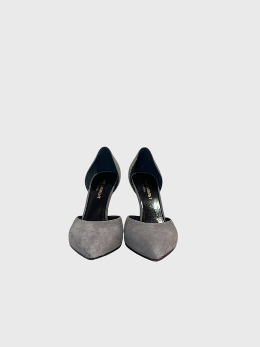 Escarpins Saint Laurent gris T.36,5