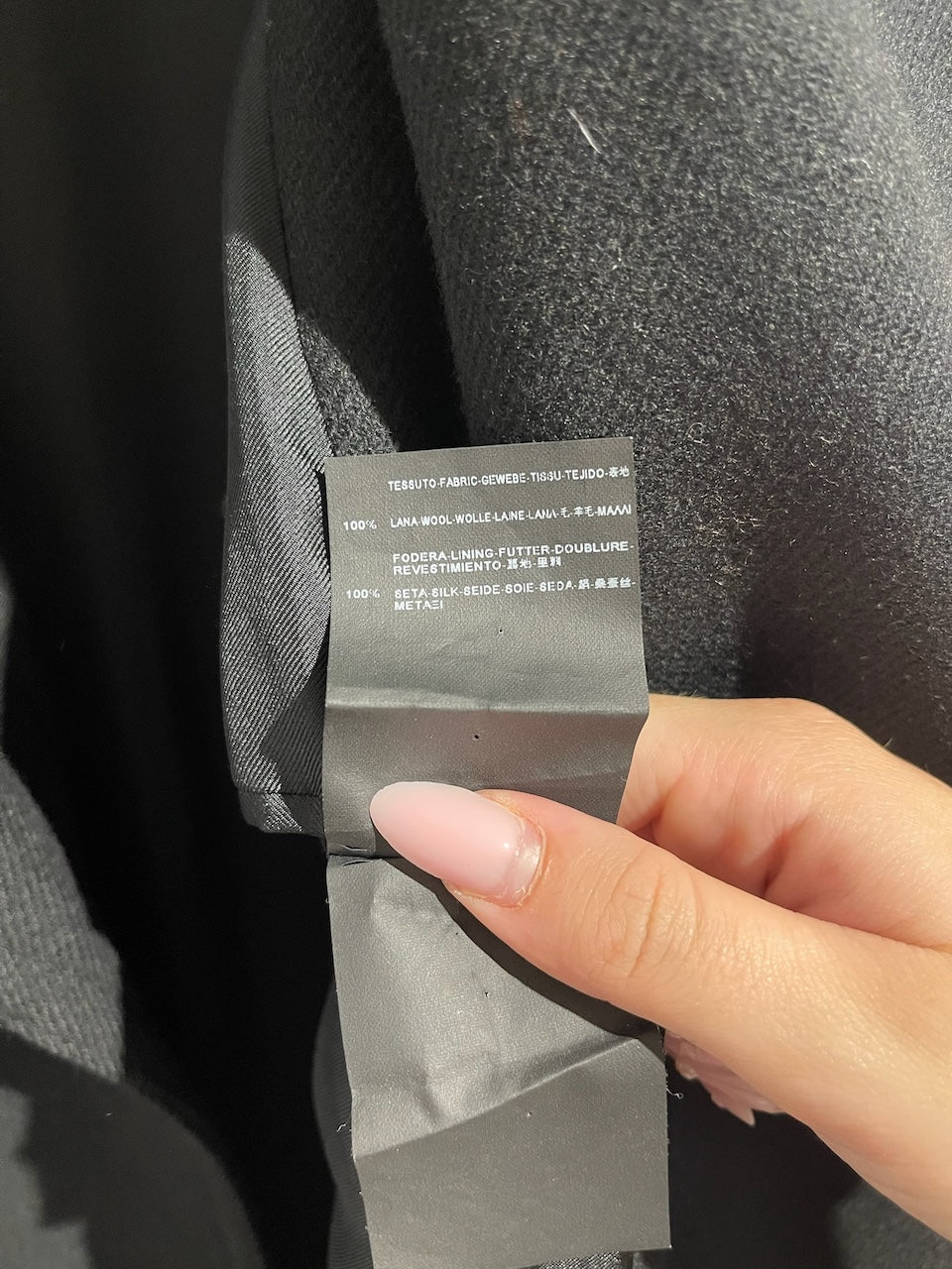 Manteau Saint Laurent noir T.40