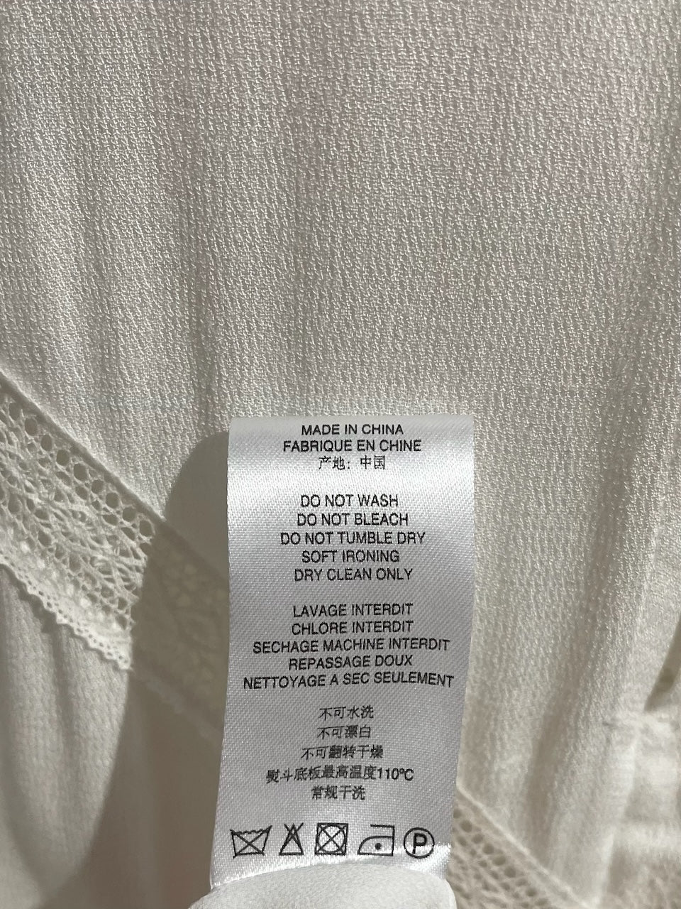 Robe Iro blanche T.40