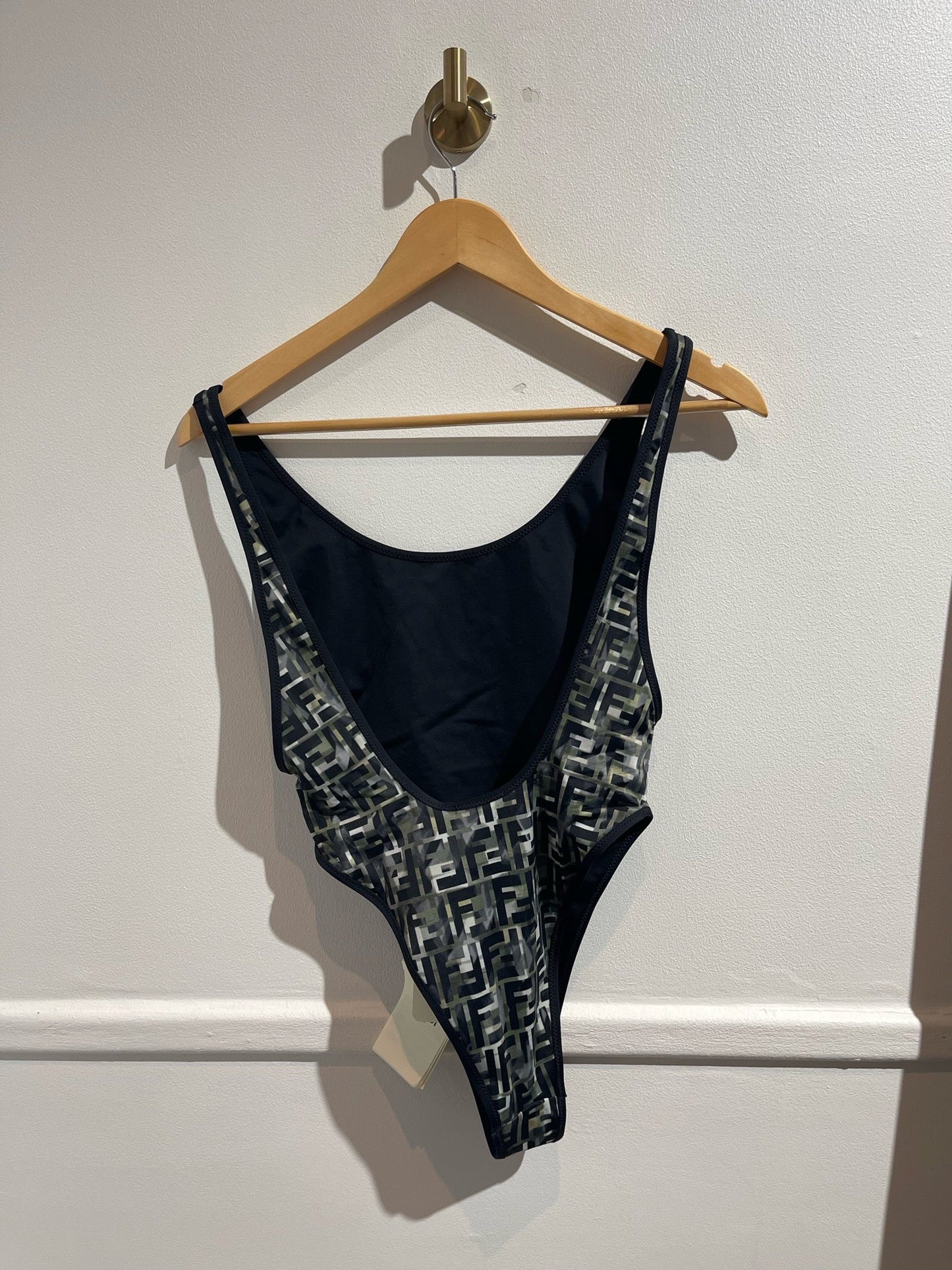 Maillot de bain Fendi kaki T.36 Neuf
