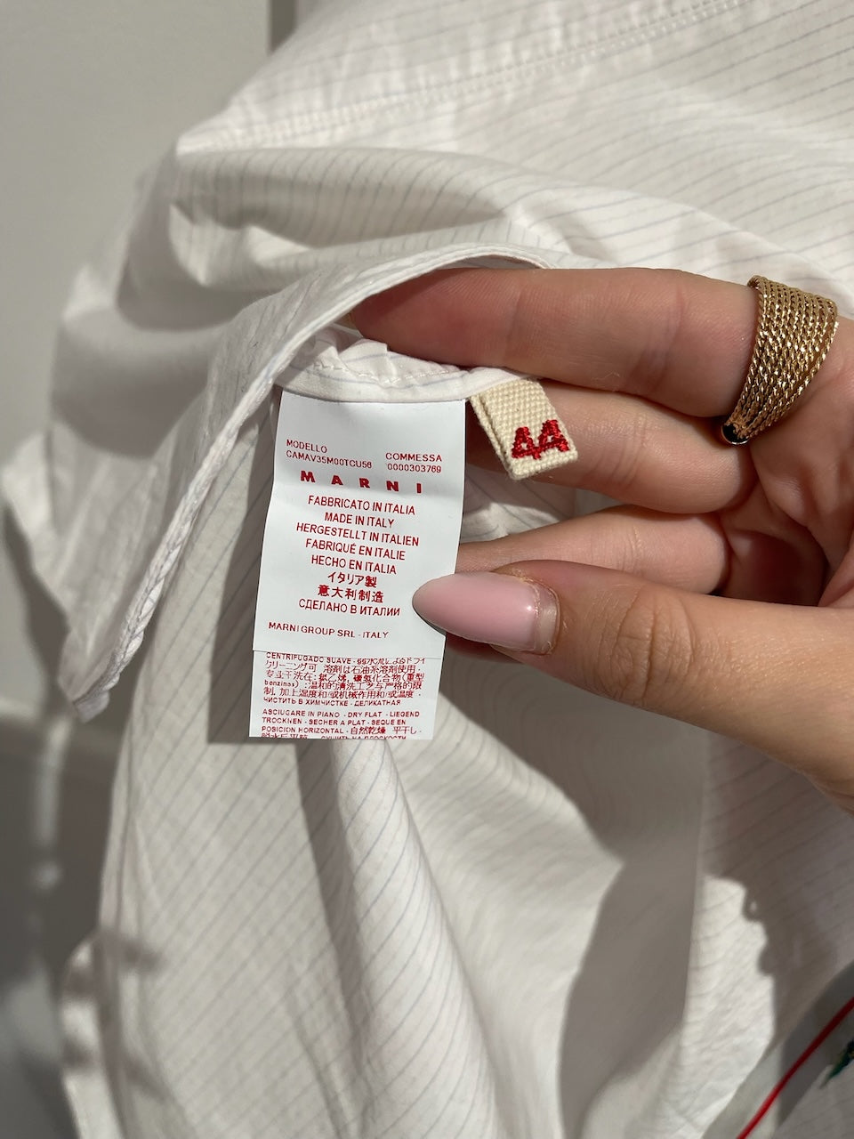 Tunique Marni blanche T.40