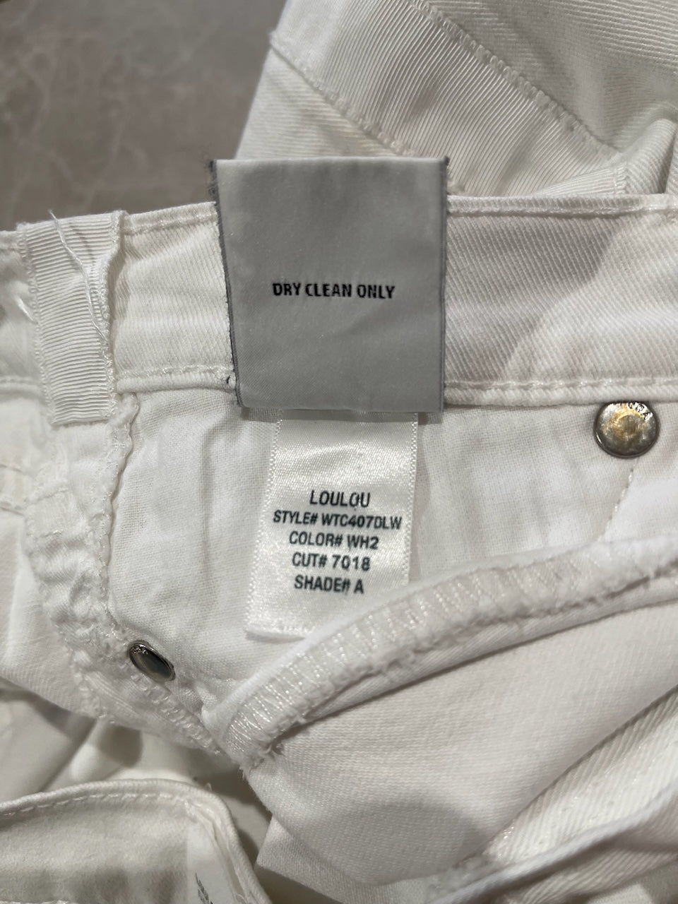 Jeans Hudson blanc T.26