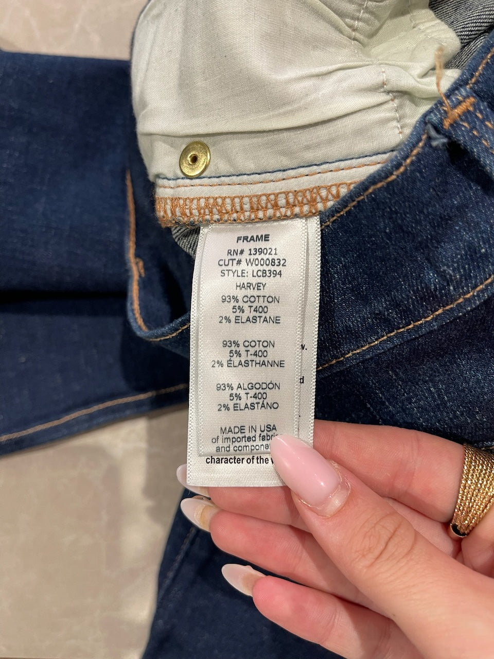 Jeans Frame bleu T.26