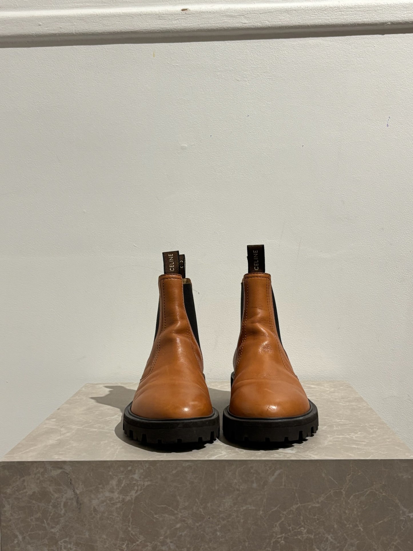 Bottines Céline camel T.37