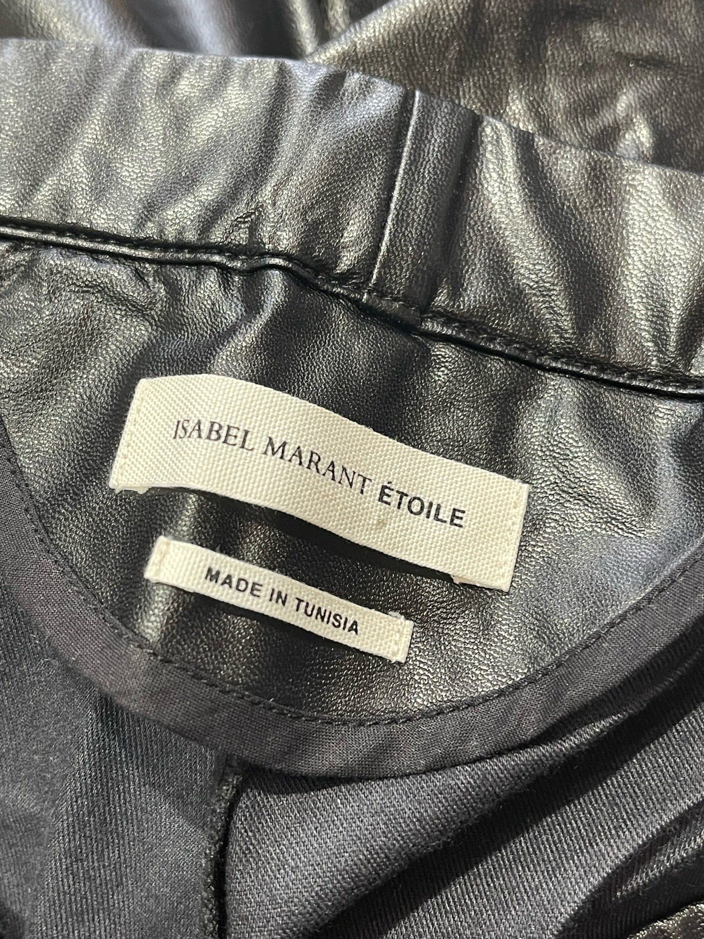 Pantalon Isabel Marant similicuir T.38