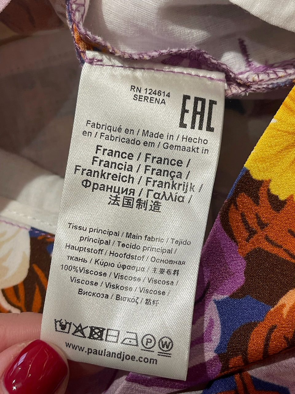 Pantalon Paul & Joe imprimé T.36