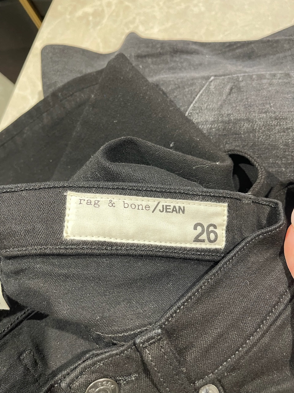 Jeans Rag & bone noir T.26