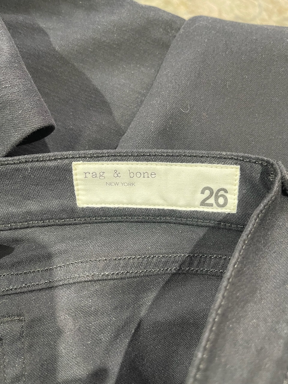 Jeans Rag & bone Dre noir T.26