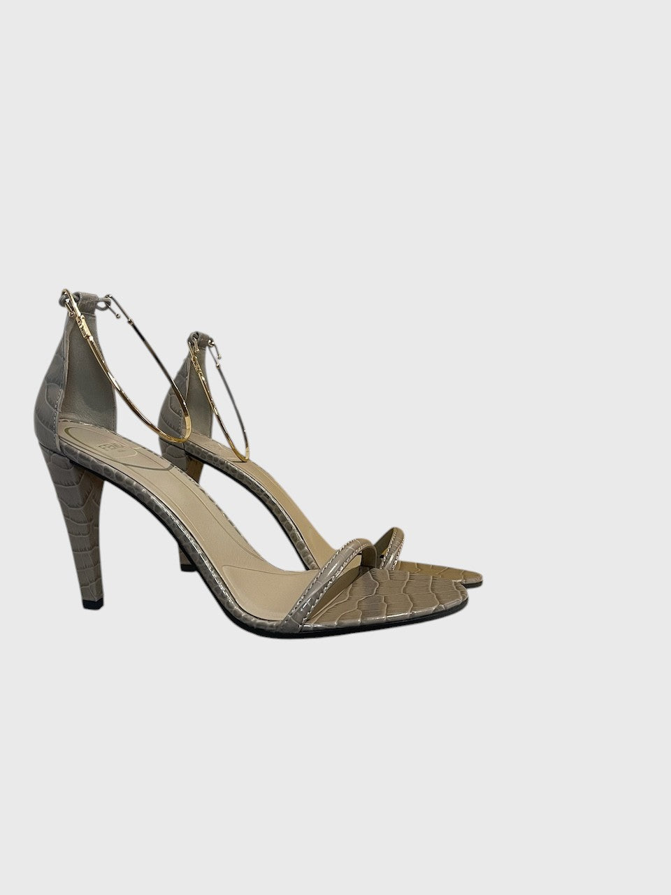 Sandales Fendi grises T.40