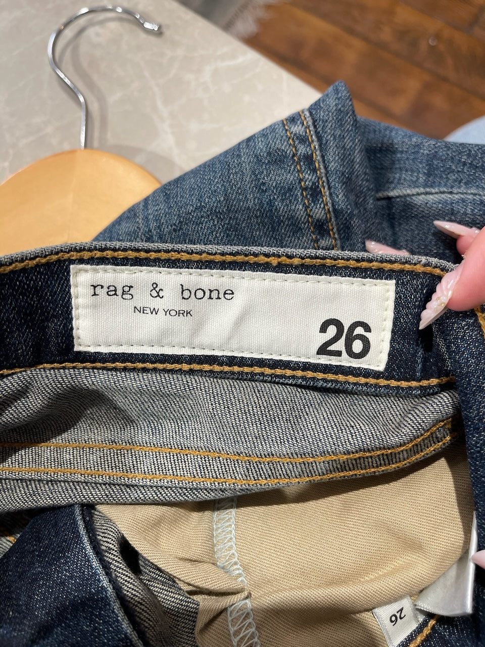 Jeans Rag & bone bleu T.26