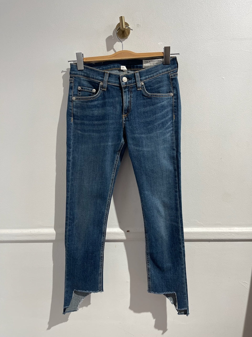 Jeans Rag & bone Capri bleu T.26