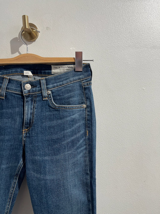 Jeans Rag & bone Capri bleu T.26