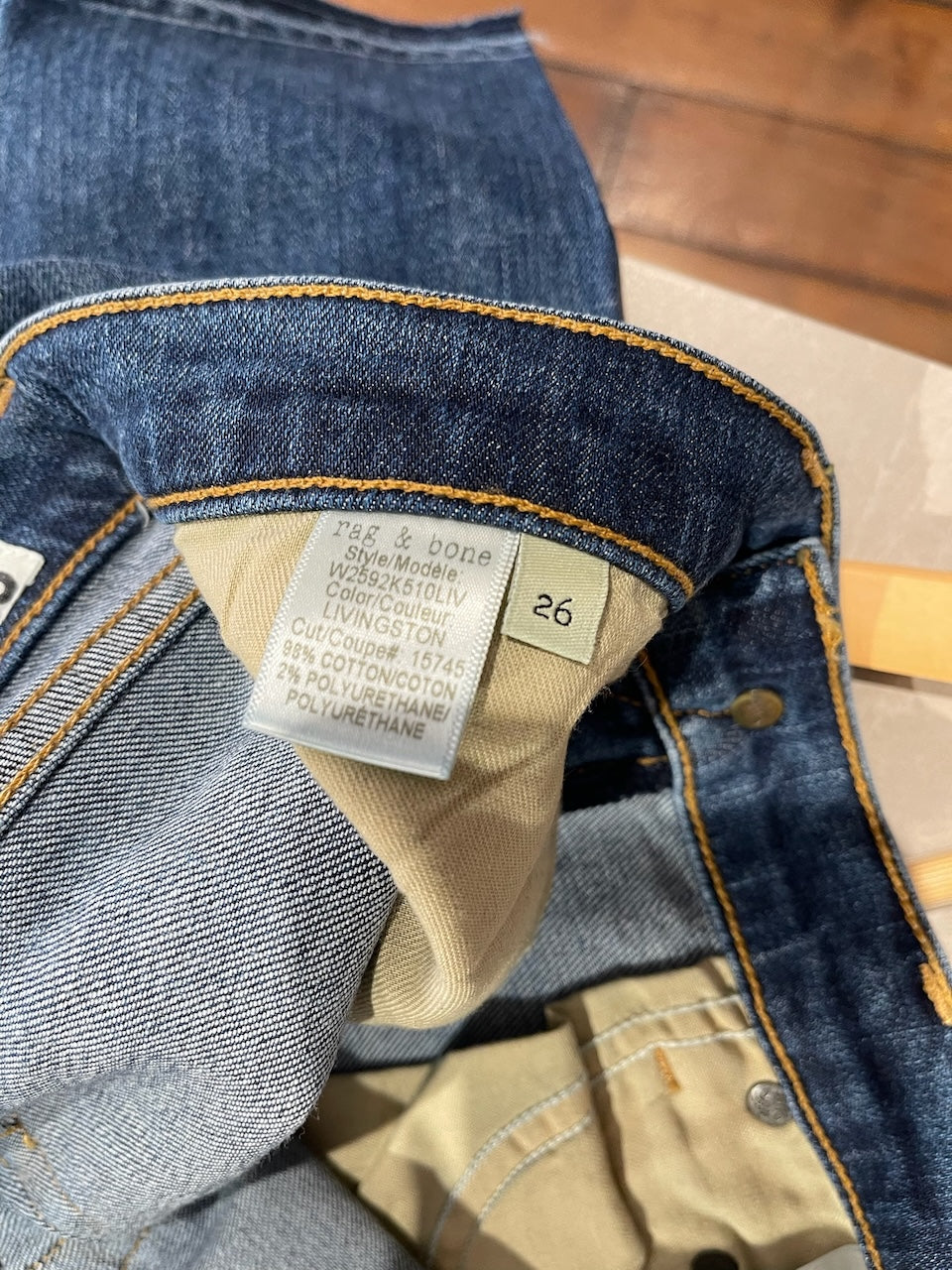 Jeans Rag & bone bleu T.26